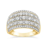 1.50CTW Diamond Anniversary Band in 10K Yellow Gold