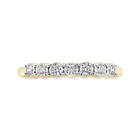 0.15CTW Diamond Stackable Band in 10K Yellow Gold