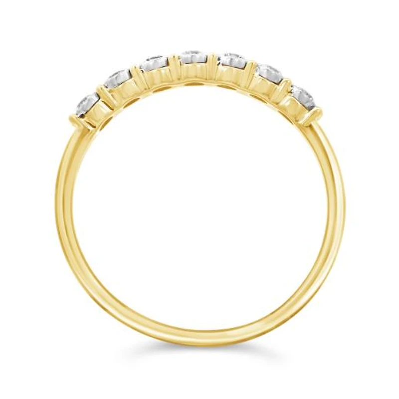 0.15CTW Diamond Stackable Band in 10K Yellow Gold