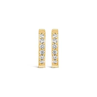 Glacier Fire Canadian 0.25CTW Diamond Hoop Earrings in 10K Yellow Gold