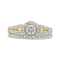 0.75CTW Diamond Bridal Set in 10K Yellow Gold