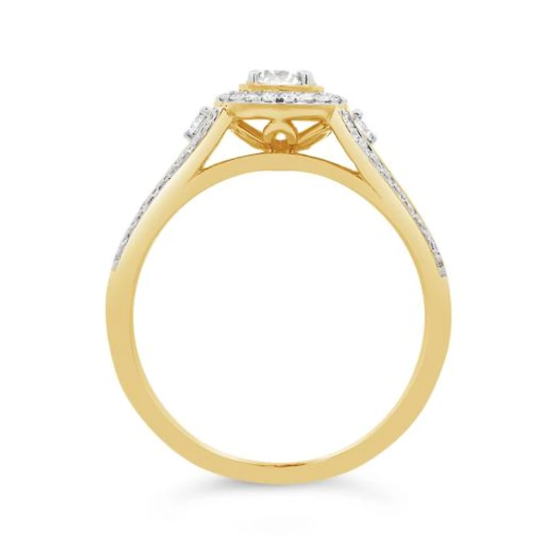 0.75CTW Diamond Bridal Set in 10K Yellow Gold