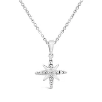 Diamond Addiction North Star Pendant in Sterling Silver