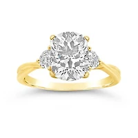 Above Love Lab Grown 3.63CTW Elongated Radiant Diamond Ring in 18K Yellow Gold