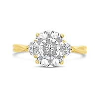 Above Love Lab Grown 3.63CTW Elongated Radiant Diamond Ring in 18K Yellow Gold