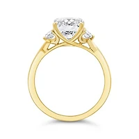 Above Love Lab Grown 3.63CTW Elongated Radiant Diamond Ring in 18K Yellow Gold