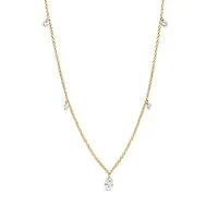 Pierced by Light Lab Grown 1.00CTW Diamond Necklace in 10K Yellow Gold
