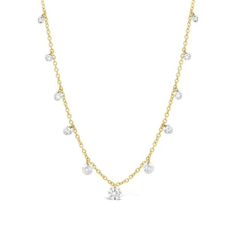 Pierced by Light Lab Grown 2.00CTW Diamond Necklace in 10K Yellow Gold