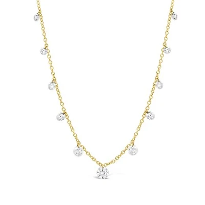 Pierced by Light Lab Grown 2.00CTW Diamond Necklace in 10K Yellow Gold