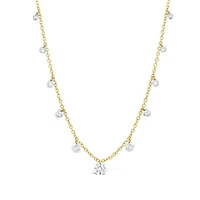 Pierced by Light Lab Grown 2.00CTW Diamond Necklace in 10K Yellow Gold