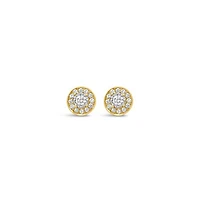 Glacier Fire Canadian 0.26CTW Diamond Fashion Stud Earrings in 10K Yellow Gold