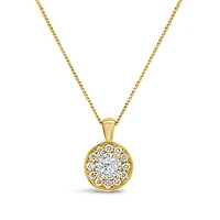 Glacier Fire Canadian 0.16CTW Diamond Pendant in 10K Yellow Gold