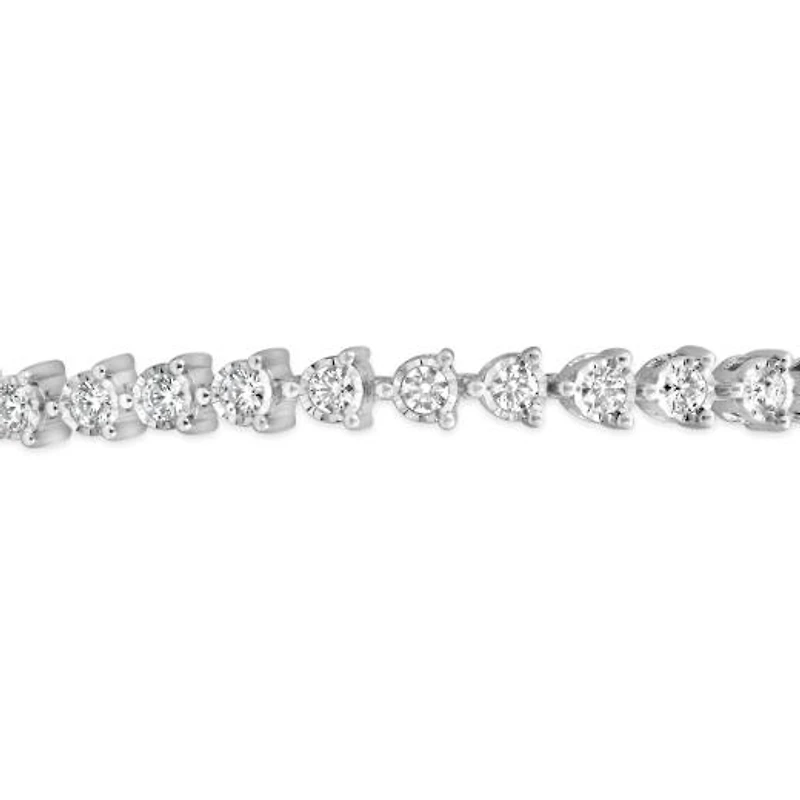 New Brilliance Lab Grown 2.00CTW Diamond Tennis Bracelet in Sterling Silver