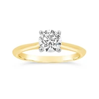 New Brilliance Lab Grown 1.00CT Diamond Solitaire Ring in 10K Yellow Gold
