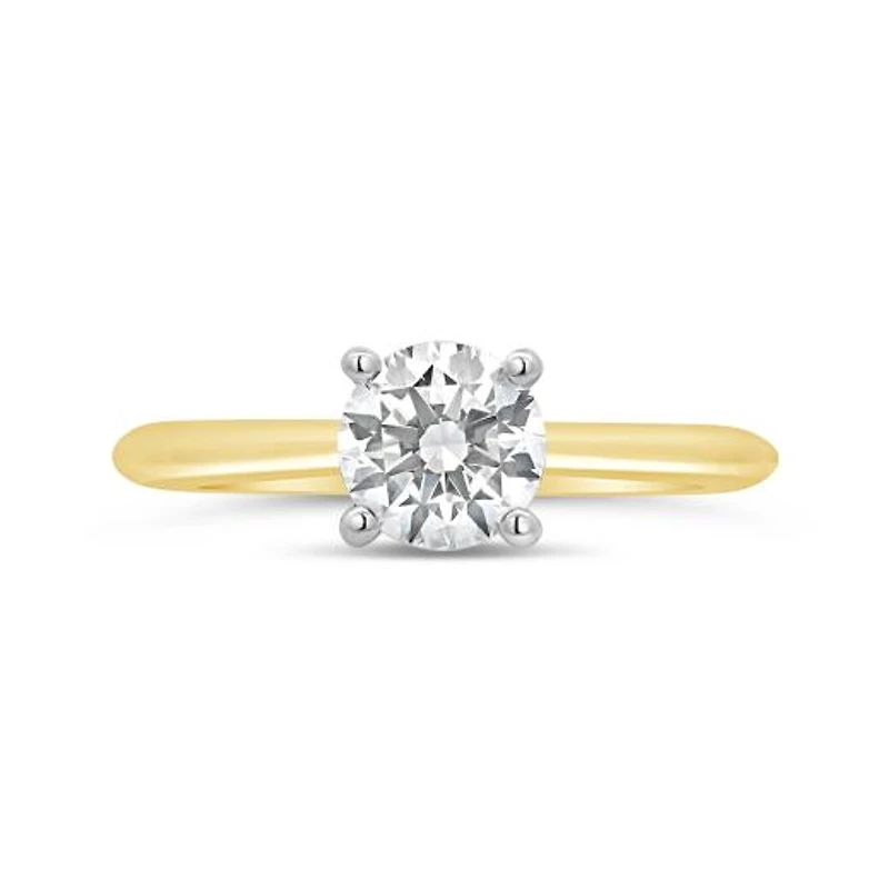 New Brilliance Lab Grown 1.00CT Diamond Solitaire Ring in 10K Yellow Gold