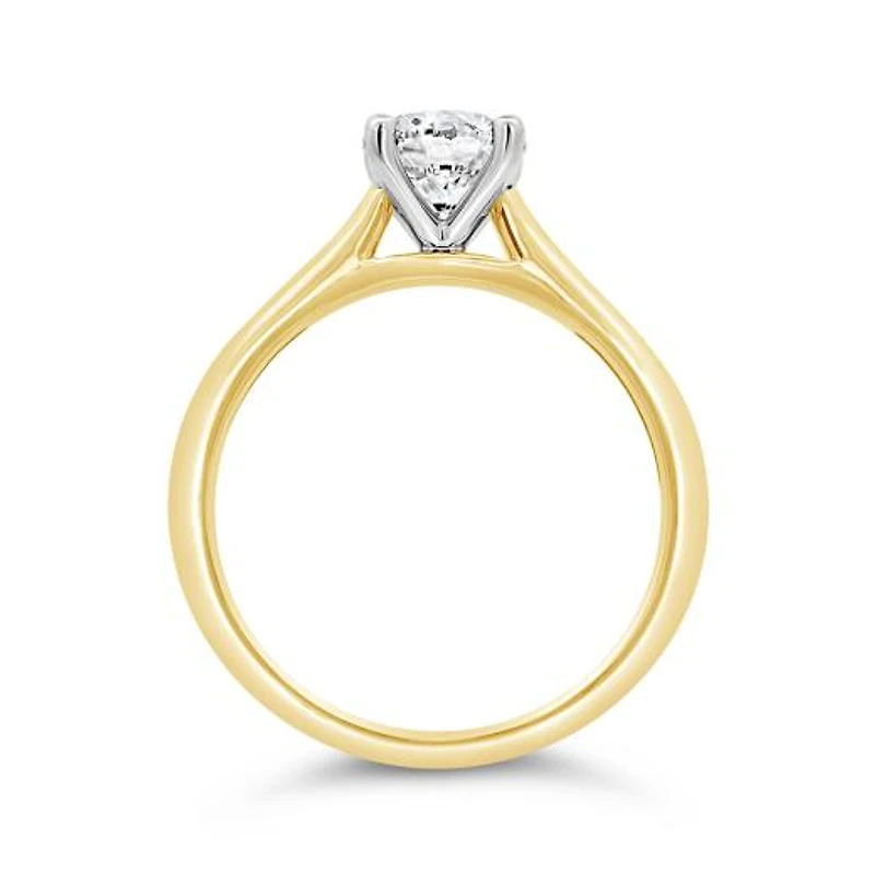 New Brilliance Lab Grown 1.00CT Diamond Solitaire Ring in 10K Yellow Gold