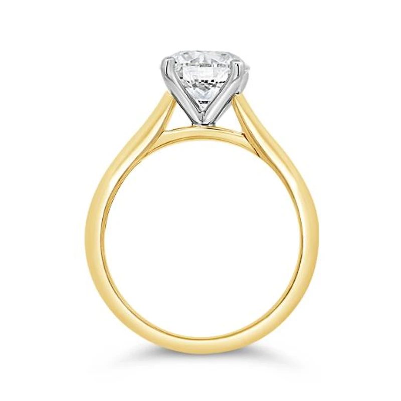 New Brilliance Lab Grown 2.00CT Diamond Solitaire Ring in 10K Yellow Gold