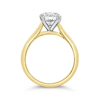 New Brilliance Lab Grown 2.00CT Diamond Solitaire Ring in 10K Yellow Gold