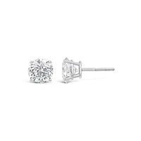 New Brilliance Lab Grown 4.00CTW Diamond Stud Earrings in 14K White Gold