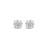 New Brilliance Lab Grown 4.00CTW Diamond Stud Earrings in 14K White Gold
