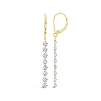 Pierced by Light Lab Grown 1.50CTW Diamond Earrings in 10K Yellow Gold