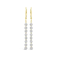 Pierced by Light Lab Grown 1.50CTW Diamond Earrings in 10K Yellow Gold
