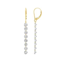 Pierced by Light Lab Grown 4.70CTW Diamond Earrings in 10K Yellow Gold