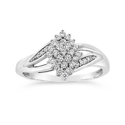 New Brilliance Lab Grown 0.30CTW Diamond Fashion Ring in Sterling Silver