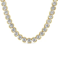 Lab Grown 3.00CTW Diamond Necklace in 18K Yellow Gold Vermeil