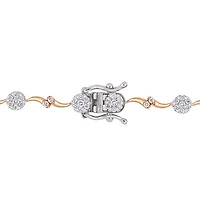 Julianna B 0.18CTW Diamond Tennis Bracelet in 14K Rose and White Gold