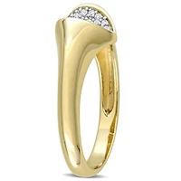 Julianna B 0.14CTW Diamond Heart Fashion Ring in 10K Yellow Gold