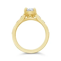 New Brilliance Lab Grown 1.62CTW Cushion Cut Diamond Ring in 14K Yellow Gold