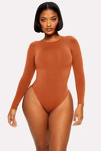 Nearly Naked Shapewear Long Sleeve Bodysuit