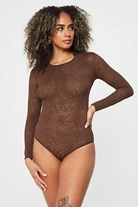 Hot Mesh Long Sleeve Bodysuit