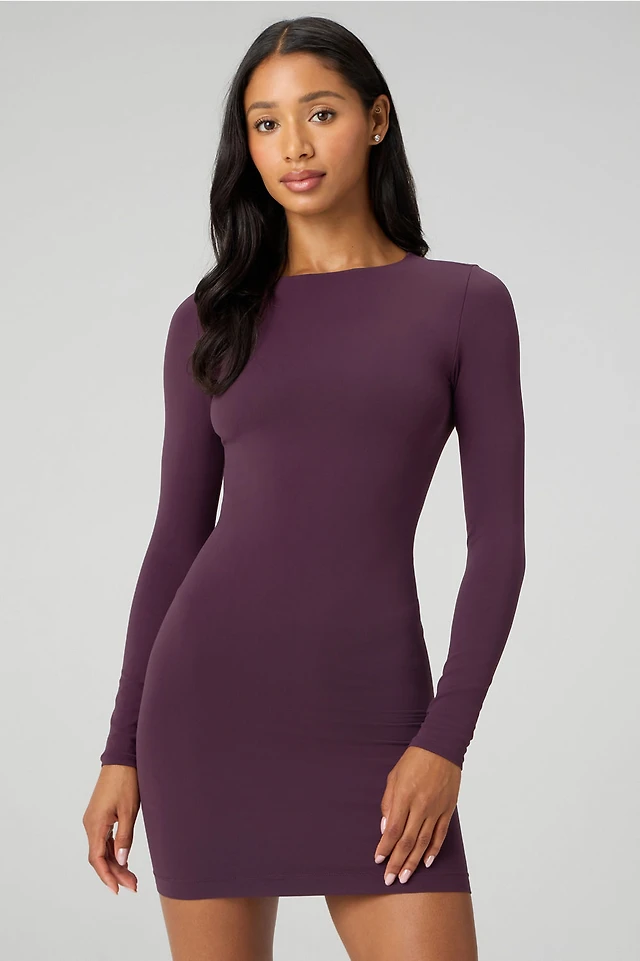 mare mare long-sleeve organza overlay mini dress Mare Long-Sleeve Organza Overlay Mini Dress