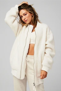 Teddy Oversized Bomber Jacket