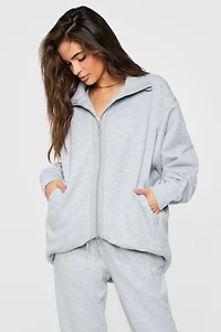 Oversized Fleece Cocoon Jacket