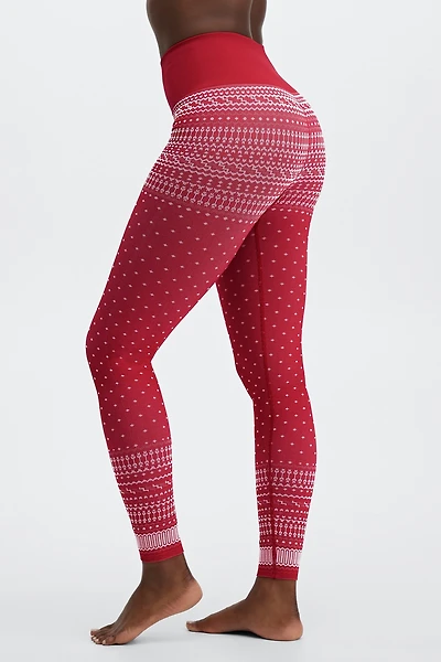 High-Waisted Seamless Fair Isle Legging