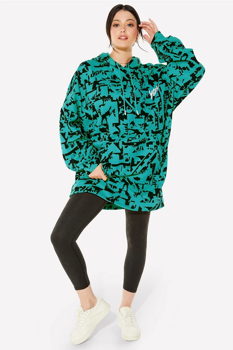 Major Label Oversized Hoodie