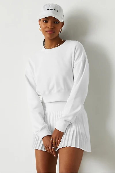 Year Round Terry Cropped Sweatshirt