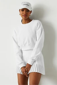 Year Round Terry Cropped Sweatshirt