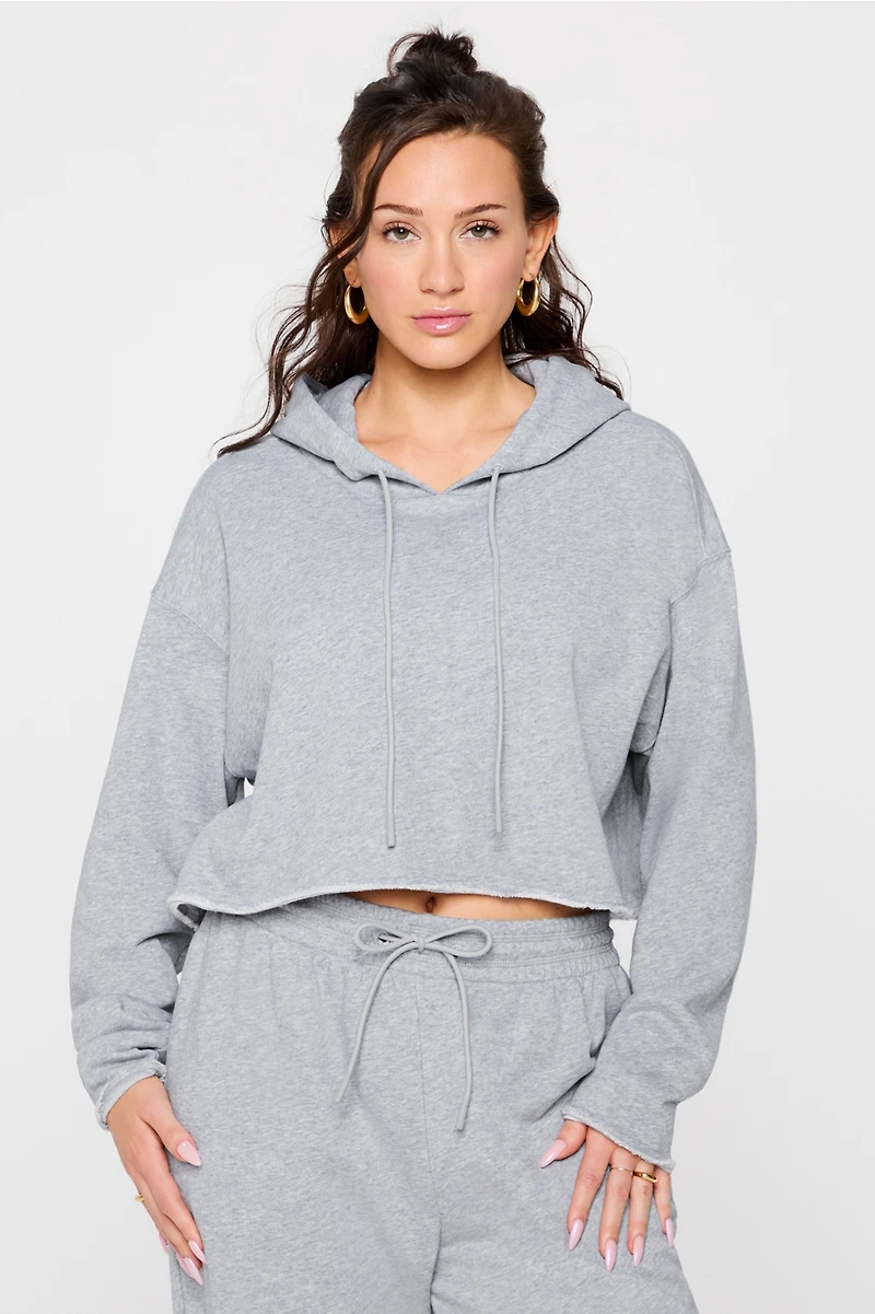 Year Round Terry Cropped Hoodie