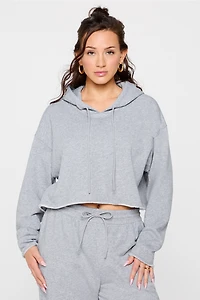 Year Round Terry Cropped Hoodie