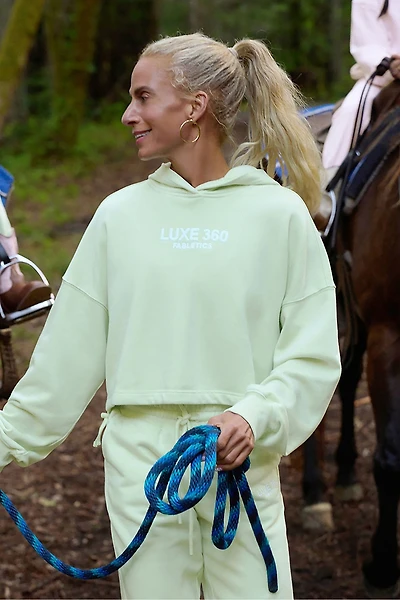 Year Round Terry Luxe Cropped Hoodie