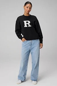 Rutgers University Cozy Fleece Crew Neck Sweatshirt