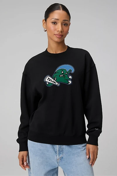 Tulane University Cozy Fleece Crew Neck Sweatshirt