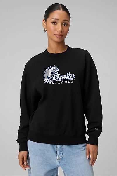 Drake University Cozy Fleece Crew Neck Sweatshirt