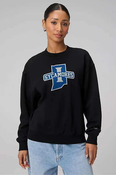 Indiana State University Cozy Fleece Crew Neck Sweatshirt
