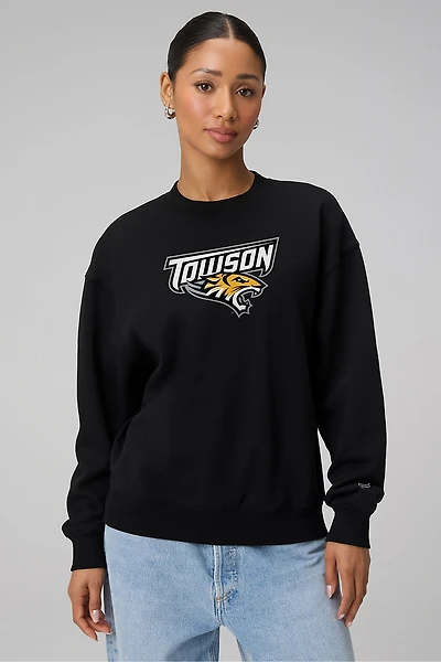 Towson University Cozy Fleece Crew Neck Sweatshirt
