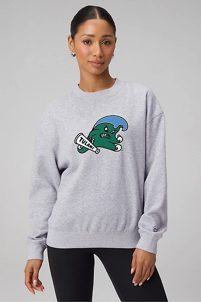 Tulane University Cozy Fleece Crew Neck Sweatshirt